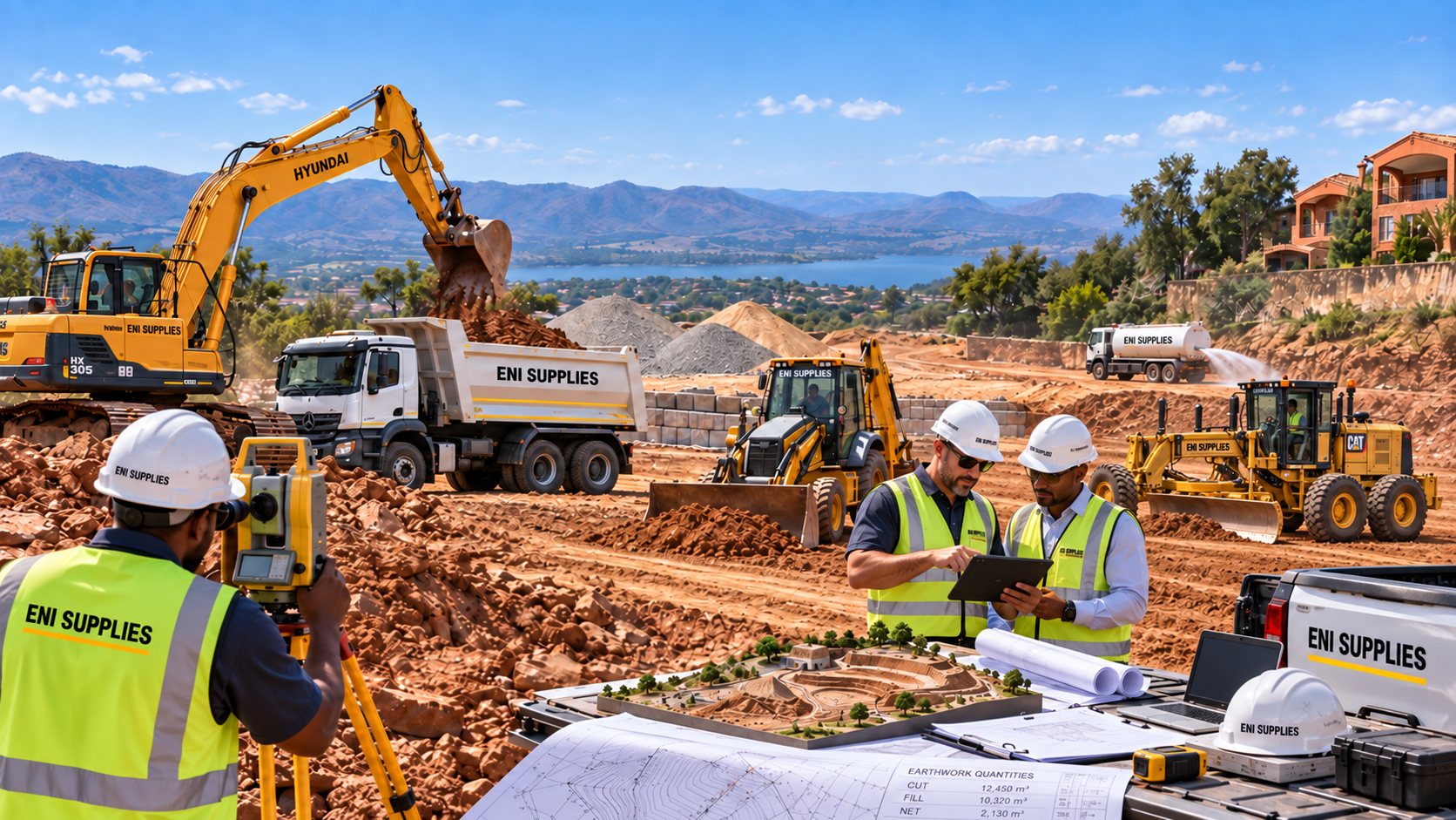 ENI Supplies surveying, earthworks planning and project control services